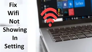 How To Fix WiFi Not Showing in Settings on Windows 10 | Solve Internet Connection Problem in laptop