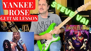 Yankee Rose Guitar Lesson - Steve Vai - Guitar Masterpiece On Eat 'Em And Smile With David Lee Roth