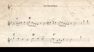 Louis Armstrong jazz trumpet solo - When the Saints go Marching in - Bb transcription