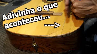 Violão  com o tampo Quebrado: Dicas de como consertar - Brunelli Luthier