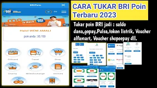 Cara Tukar BRIpoin jadi : Saldo Dana,gopay,Pulsa,token listrik,Voucher Shopee,Voucher alfamart dll.