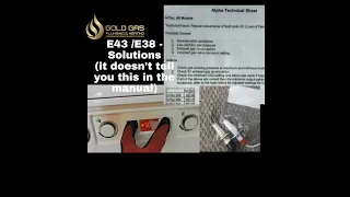 IT DOESN'T TELL YOU THIS IN THE MANUAL - ALPHA INTEC BOILER LOSS OF FLAME SIGNAL E38 E43 - ALL FIXES