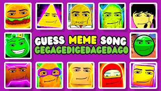 GUESS MEME SONG l Gedagedigedagedago In Different Cartoons Universes