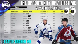 THE OPPORTUNITY OF A LIFETIME (2023 Free Agency) | NHL 22 | Seattle Kraken Franchise Mode #9