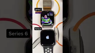 Apple Watch Series 6 vs 7 (speed effect) #watch #apple #series7