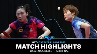 Wang Xiaotong vs Li Yake | WS SF | WTT Contender Lagos 2023