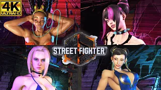 👙 Bikini Showcase Chun-Li, Cammy, Kimberly, and Juri - STREET FIGHTER 6 (4K 60ᶠᵖˢ)