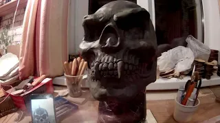 Как сделать маску черепа из папье маше