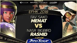 FAV Sako (Menat) vs NASR BigBird (Rashid) - EFHK 2018 Top 16 - CPT 2018