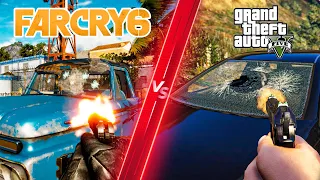 Far Cry 6 Physics vs GTA 5 Physics - Direct Comparison! Attention to Detail & Graphics! PC ULTRA 4K