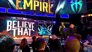 Seth Rollins Jason Jordan and Roman Reigns Entrance