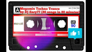 Megamix Techno Trance Hands Up 2008 by DJ Enry77 (80 songs in 80 minutes) mixed compilation 90s