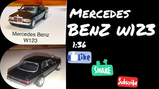 Unboxing the scale model Mercedes Benz W123 | miniature model 1:32 review