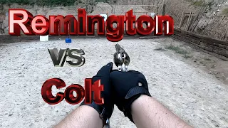 Remington 1858 vs Colt Cattleman - pojedynek na strzelnicy
