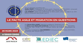 Conférence | Semaine de l'Europe  | Le pacte asile et migration en questions