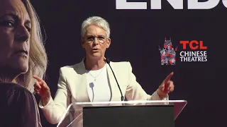 Jamie Lee Curtis Full Speech at her Handprint and Footprint Ceremony in  Hollywood