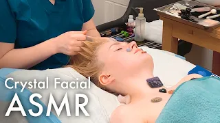 ASMR Crystal facial, reiki, sound healing (Unintentional ASMR, real ASMR) @StarFreudWellness