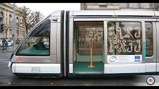 В Страсбурге появился трамвай с грузинскими буквами