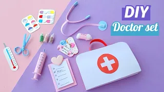 how to make paper doctor set/diy doctor set with paper /paper toys/paper craft/homemade craft