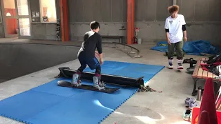 スノーボード ジブ 練習②