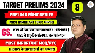 Target Prelims 2024 | strategy to crack  Prelims 2024 l Practice Session through MCQs-Day 8