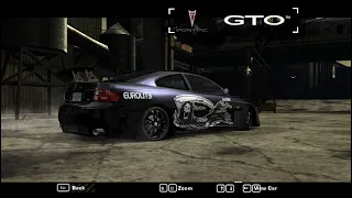 NFSMW 2005: Customization: Pontiac GTO 'Street Reaper' Theme