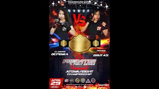 Clarise Ocfemia vs The Lion Princess France Brutas full fight- UGB Women's Atomweight Championship