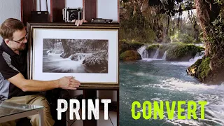 From RAW edit to epic black and white landscape print!