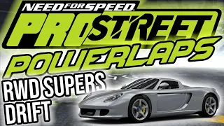 (OUTDATED!) FASTEST RWD SUPER CARS ON DRIFT TRACKS ★ NFS Pro Street (RPM changed to 10.000)