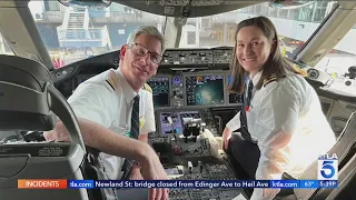 United Airlines pilot's final flight made special with daughter as co-pilot