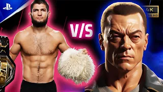 Khabib Nurmagomedov vs Jean Claude Van Damme UFC 5 | Grappling vs Striking