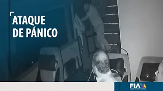 Hombre sufre aparente ataque de pánico y salta de camión en movimiento