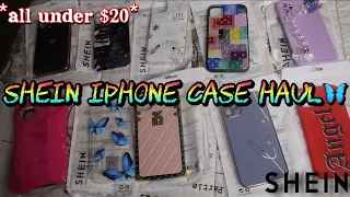 SHEIN IPHONE CASE HAUL UNBOXING | GIRLY & BOUJEE CASES UNDER $20! 💟