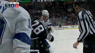 Mikhail Sergachev vs Damon Severson Feb 15, 2022