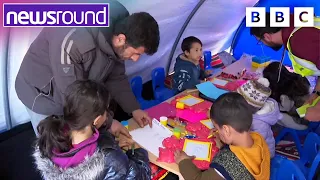 Turkey Earthquake: Tent schools Are Helping Children in Turkey | Newsround