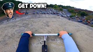 Scootering on Top of a Building!