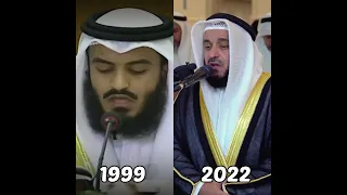 Sheikh Mishary Rashid Al Afasy: 1999 VS. 2022 || Beautiful Recitation of the Quran || #IslamShorts