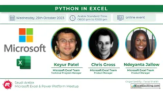 Python in Excel​ | Ndeyanta Jallow, Chris Gross and Keyur Patel