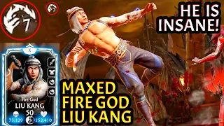 Playing Fire God Liu Kang in MK Mobile. He is EVEN BETTER Than I Thought! Epic Gameplay!