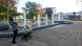 Music water fountain in Druskininkai, Lithuania