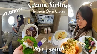 COMPLETE REVIEW of Asiana Airlines BUSINESS CLASS Review new york to seoul Round Trip OZ221