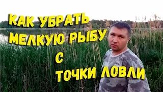 Как убрать мелкую рыбу с точки ловли