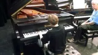 Caleb Borick - auditioning on a Bosendorfer