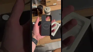 Самый тонкий и лёгкий Чехол Рitakа MagEZ Case 3 для iPhone 14 Pro, 600D Black/Grey (Twill)