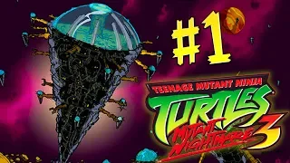 TMNT 3 Mutant Nightmare - Прохождение в 2 Игрока: Часть 1 (Трицератоны в Городе)