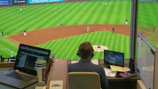In the radio booth with Tom Hamilton 6/29/2018 Cleveland Indians