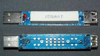 USB нагрузочный резистор 5 Ом (1А) для имитации нагрузки на зарядки и повербанки