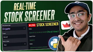 Real-Time Stock Screener using Financial Modeling Prep Websocket Python API 🔴