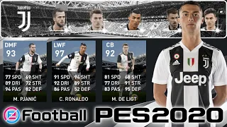 Pack Opening Juventus Club Selection PES 2020 Mobile | Ronaldo 100 и De Ligt 100