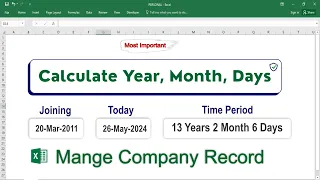 How Calculate Years, Month and Days Between Two Dates